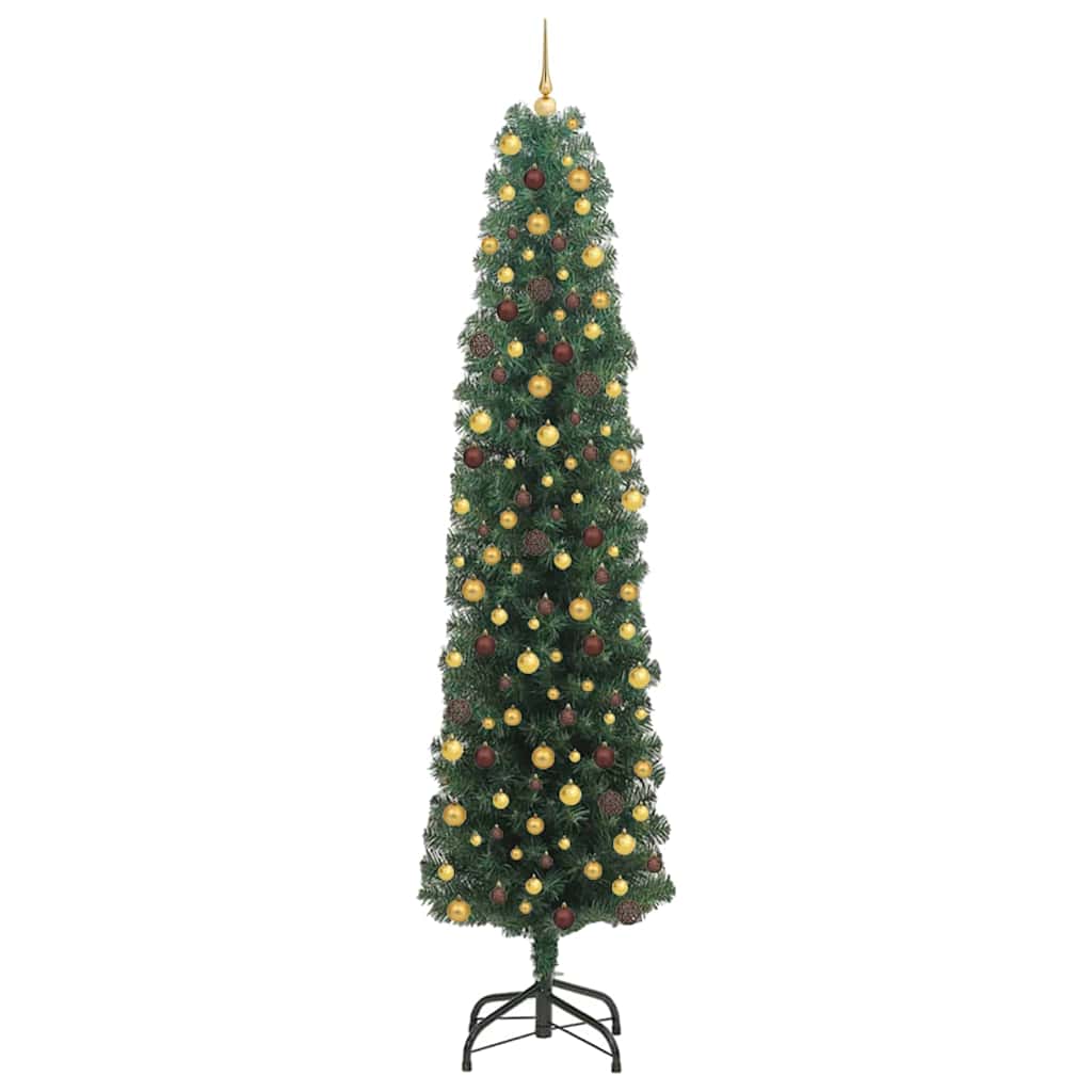 Artificial Christmas Tree with 300 LEDs Green 94.49 in