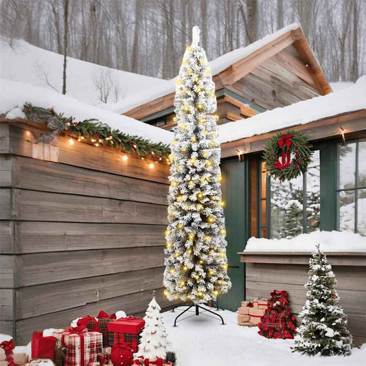 Artificial Christmas Tree with 300 LEDs Green 94.49 in