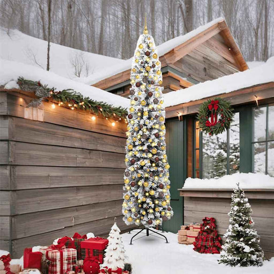 Artificial Christmas Tree with 300 LEDs Green 94.49 in