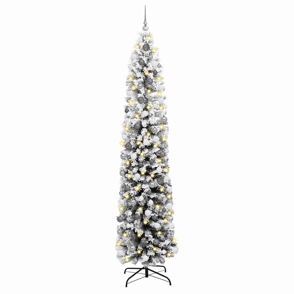 Artificial Christmas Tree with 300 LEDs Green 94.49 in