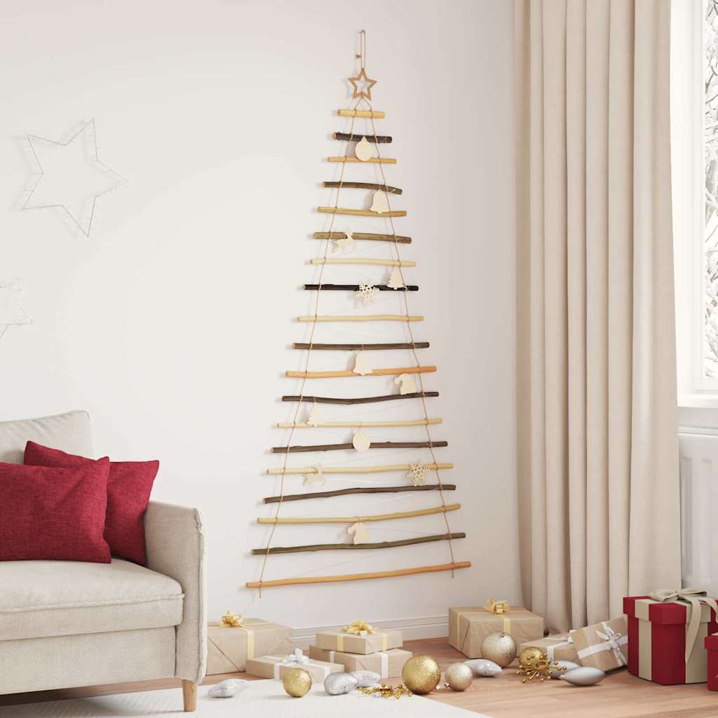 Christmas Tree Natural 70.87 in Solid Ash Wood