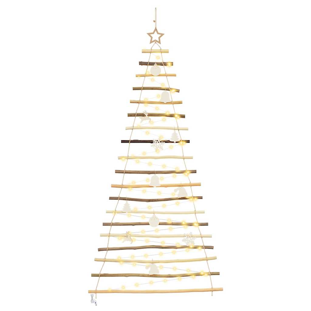 Christmas Tree Natural 70.87 in Solid Ash Wood
