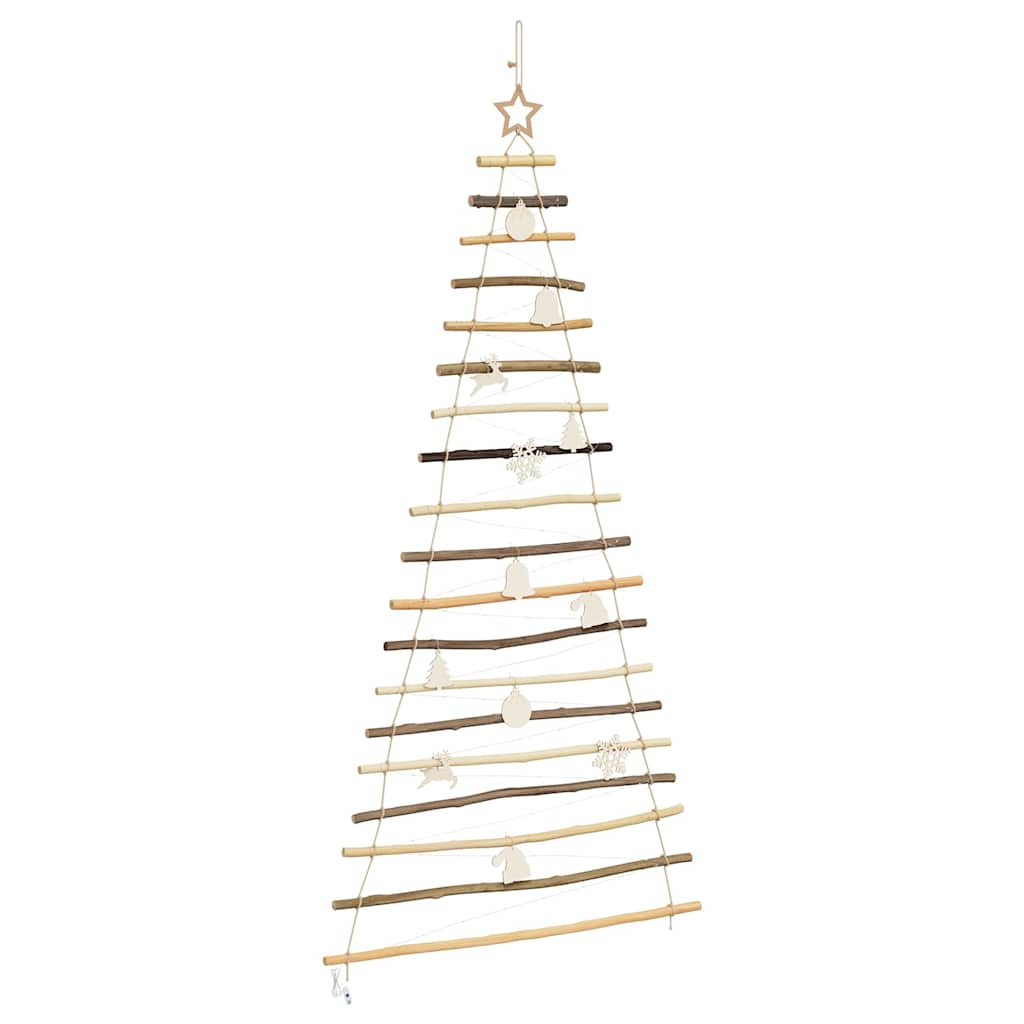 Christmas Tree Natural 70.87 in Solid Ash Wood