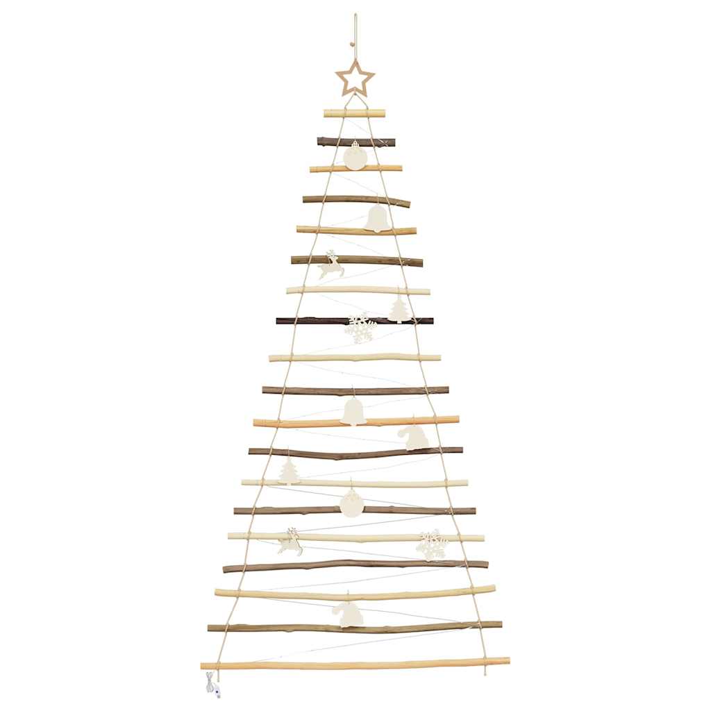 Christmas Tree Natural 70.87 in Solid Ash Wood